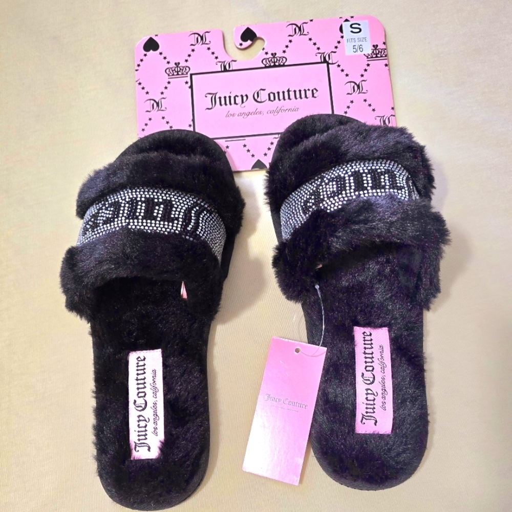 NEW! Juicy Couture Gravity Women's Slides Slippers Sandals Size S 5/6